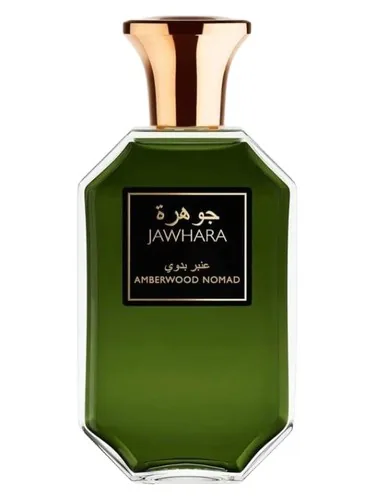 Botella de Amberwood Nomad de Jawhara en la coleccion de perfumes de Gorka Hernandez Villalon