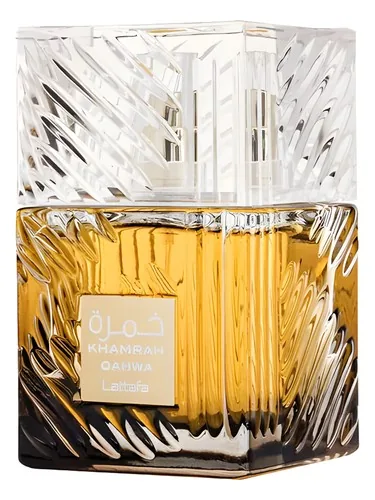 Botella de Khamrah Qahwa de Lattafa Perfumes en la coleccion de perfumes de Gorka Hernandez Villalon